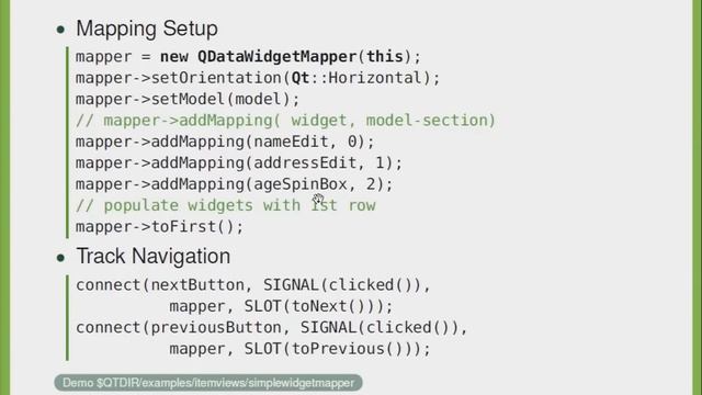 Qt Training: Model/View II (part 3/5): Data Widget Mapper: Oliver Gutbrod, by e-GITS смотреть онлайн