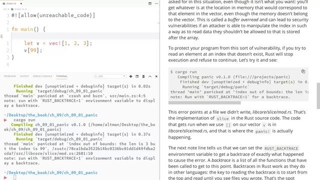 Rust Lang Book Ch 09—01: Panic! смотреть онлайн