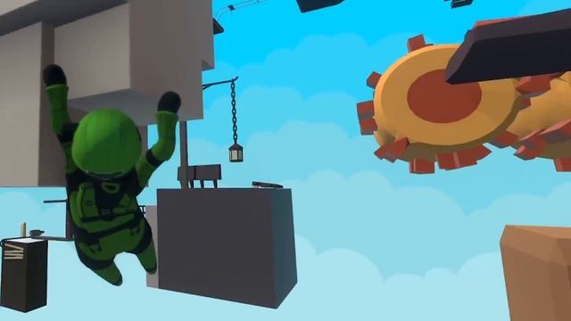 Falling Into a SHREDDER in Human Fall Flat смотреть онлайн