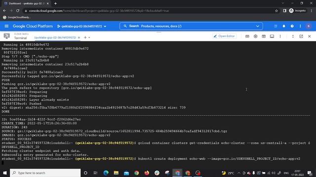 Scale Out and Update a Containerized Application on a Kubernetes Cluster-[GSP305] смотреть онлайн