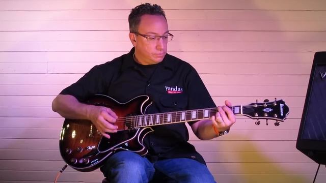 Ibanez AM93 Review - Semi-Hollow Body Guitar in Antique Yellow Sunburst - YandasMusic.com смотреть онлайн