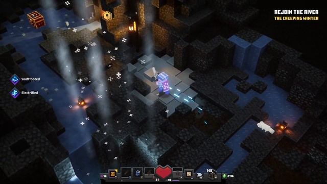 EXPLORING THE CREEPING WINTER DLC | Minecraft Dungeons - Ep 11 смотреть онлайн