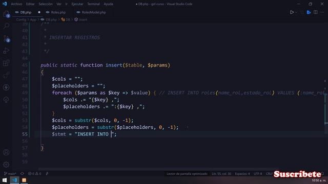 7️⃣ Pagina WEB desde cero con PHP JAVASCRIPT ASYNC AWAIT MYSQL - CLASE HEREDADA INSERT CRUD parte смотреть онлайн