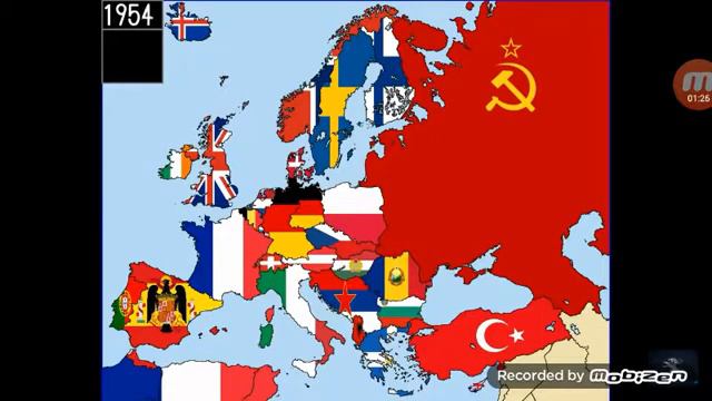 Как менялась Европа за 100лет