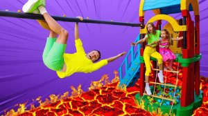 Пол это Лава!Майя и Маша | Детские песни | Детские истории