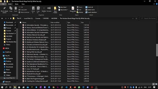 Hacking Books Mega Pack Folder Reveal | Over 110 Hacking Ebooks pdf Completely free to Download | смотреть онлайн