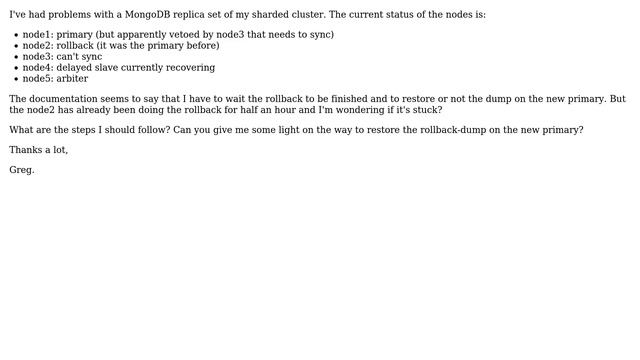 DevOps & SysAdmins: How to recover a degraded MongoDB sharded cluster? смотреть онлайн