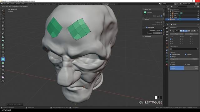 Blender 2.8 Retopology with Polybuild Tool смотреть онлайн