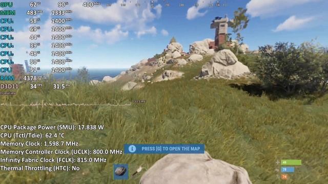 AMD Ryzen 5 4500U Test - Rust смотреть онлайн