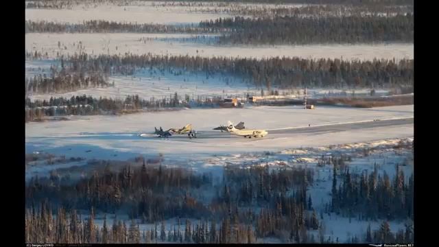 Четыре МИГ 31 и один Utair. Усинск 2018 смотреть онлайн