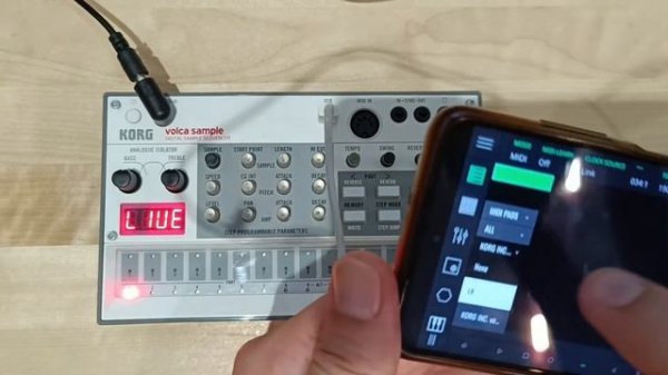 Simple way with Volca sample 2 - USB MIDI