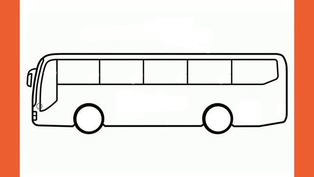 Easy Bus Drawing Step by Step смотреть онлайн