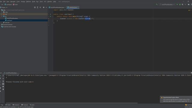 Taking in User Input Java смотреть онлайн
