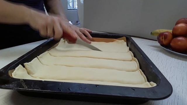 ПАХЛАВА МЕДОВАЯ (с грецким орехом) из слоеного пресного теста. puff pastry with nuts смотреть онлайн