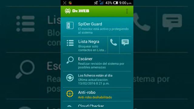 Drweb 10.0.0 gratis para android смотреть онлайн