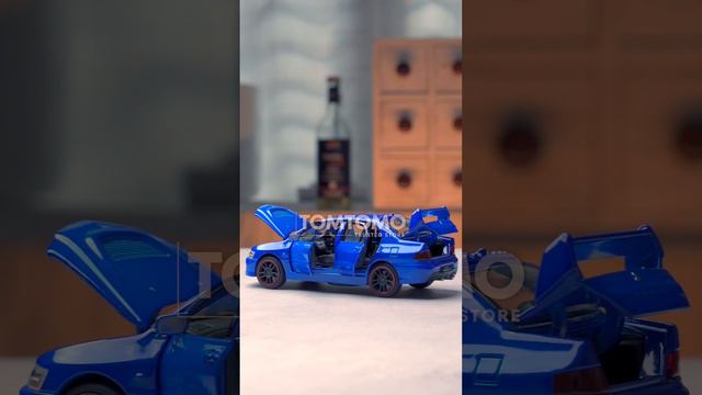 Tomtomo Mitsubishi Lancer Evolution IX Blue Diecast Miniatur Mobil Mobilan JDM Unboxing Mainan Anak смотреть онлайн