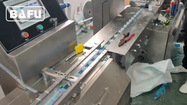 Автоматическая горизонтальная упаковочная машина флоупак (flow-pack) для мыла FWC-350 смотреть онлайн