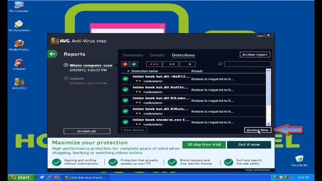 How To Scan While Computer AVG Antivirus FREE 2013