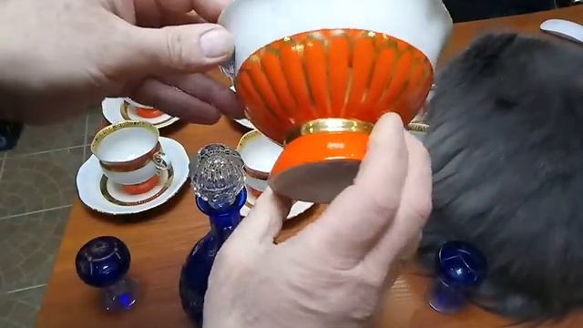 Очень дорогой советский чайный сервиз ГФЗ!