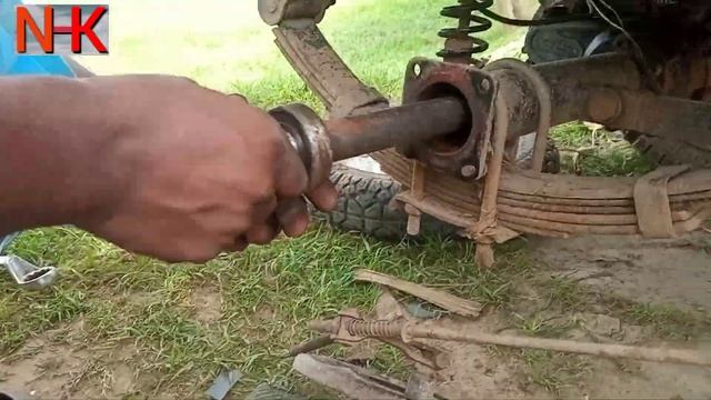 e rickshaw rear excel open and bearing change || e rickshaw bearing change | e rickshaw repairing смотреть онлайн