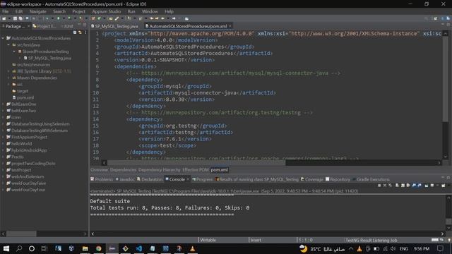 Automate SQL Stored Procedures Using TestNG Framework JDBC смотреть онлайн