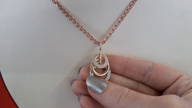 Кулон три кольца из золота разного цвета смотреть онлайн