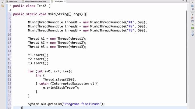Curso de Java 69: Criando várias Threads + métodos isAlive e join смотреть онлайн