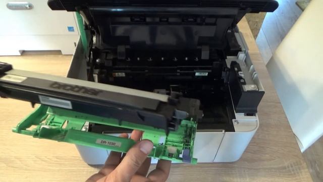 Brother DCP-1510E DCP-1512E TN-1030 / DR-1030 - Replacing Cartidge And DRUM UNIT