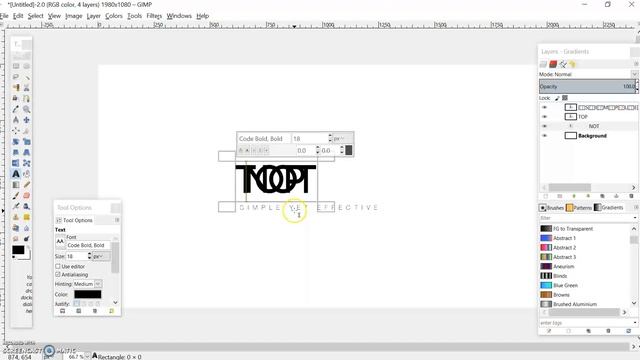 GIMP TUTORIAL | 2 MINUTE LOGO | GRAPHIC DESIGNING смотреть онлайн