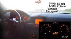 Opel Astra H 1.8 MT - Racelogic acceleration (0-100, 0-150, 100-200)/ РАЗГОН / МКПП, МАКС СКОРОСТЬ
