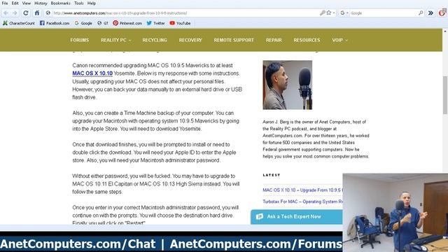 MAC OS X 10.10 - Upgrade From 10.9.5 Instructions смотреть онлайн