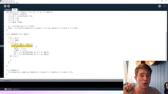 Lightning Effect in Java + Processing смотреть онлайн