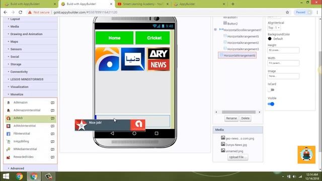 How to Make a Professional Live TV App In Appy Builder | Android App Development Course | PART 3 смотреть онлайн