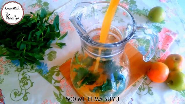 ELMALI LİMONATA TARİFİ /ЯБЛОЧНЫЙ ЛИМОНАД / APPLE LEMONADE