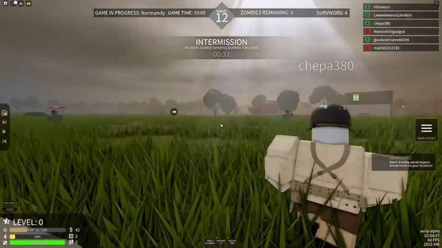 FIRST 16 MINUTES OF Roblox WW2 Zombie Survival смотреть онлайн