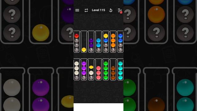 Ball sort color water puzzle level 115 смотреть онлайн