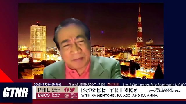 Power Thinks June 2, 2021 with Ka Mentong, Ka Ado and Ka Anna with guest Atty. Arnedo Valera смотреть онлайн