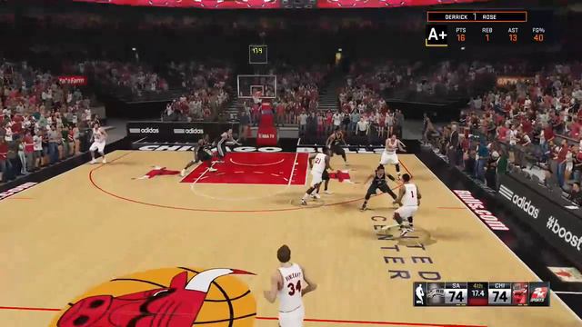 San Antonio Spurs @ Chicago Bulls - Furious Finish! смотреть онлайн