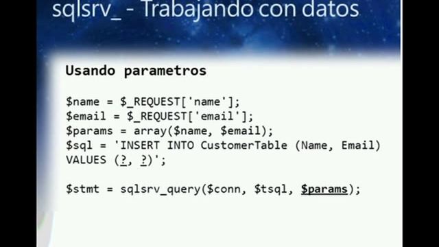 Interoperabilidad de PHP con SQL Server смотреть онлайн