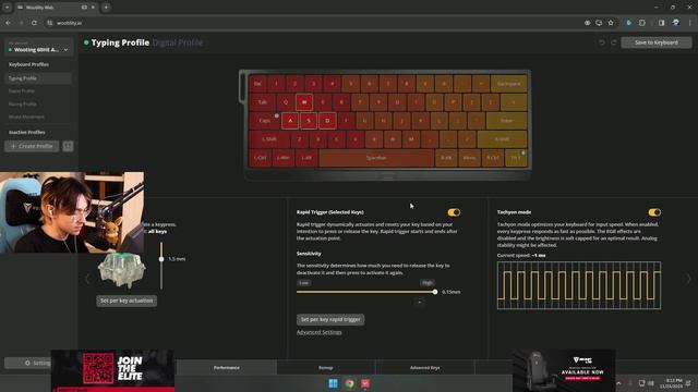 TenZ Wooting Keyboard Settings