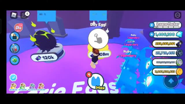 Раздача ПЭТОВ раздаю по 2 пэта. в PET SIMULATOR X!!!!! смотреть онлайн