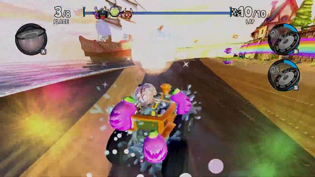 Trampoline Vs Death Bat | Beach buggy racing 2 island adventure. смотреть онлайн