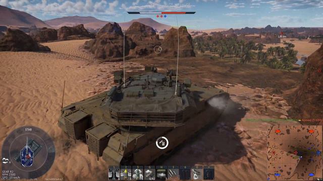 Curved Armor Plate Effectively ProtectionㅣWarThunder Merkava Mk.2D Gameplay смотреть онлайн