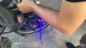 как установить подсветку на мото