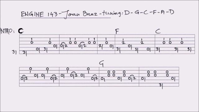 ENGINE 143 - JOAN BAEZ fingerstyle GUITAR LESSON смотреть онлайн