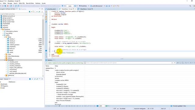 Arreglos en PL/pgSQL смотреть онлайн