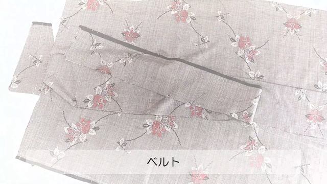 【着物リメイク】038ワイドパンツ囲み製図～裁断方法～縫う・サイズ変更楽々／Refashion DIY Kimono Into A Dress／Method To Cut, Sew
