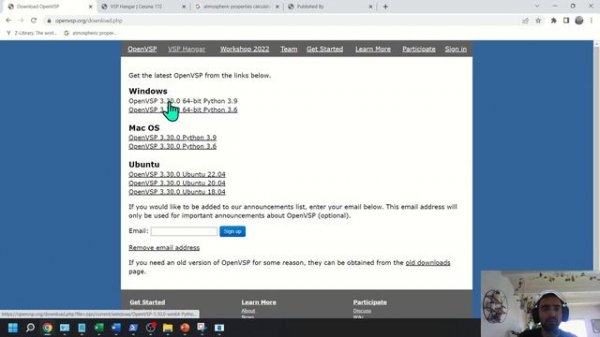 Install OpenVsp python API