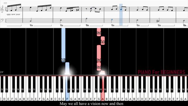 Happy New Year EASY - ABBA | PIANO For BEGINNER смотреть онлайн
