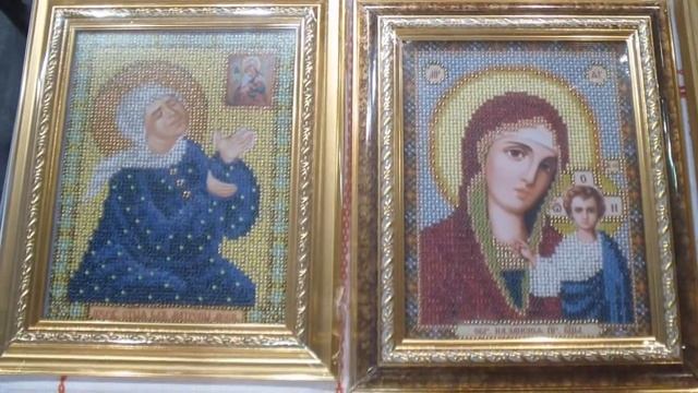 Картины из бисера.XIII ярмарка "Золотые руки" Тольятти смотреть онлайн